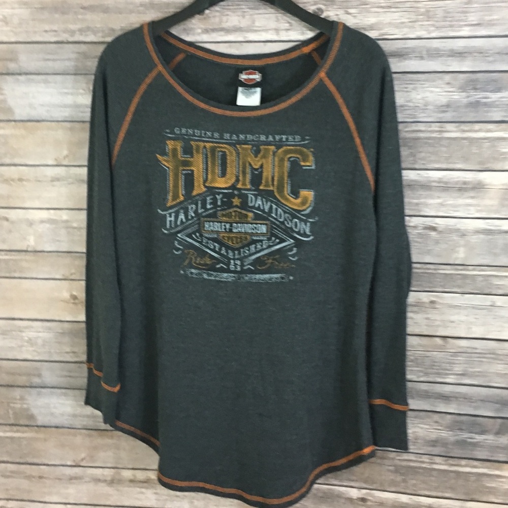 Harley Davidson Long sleeve thermal tee, like new